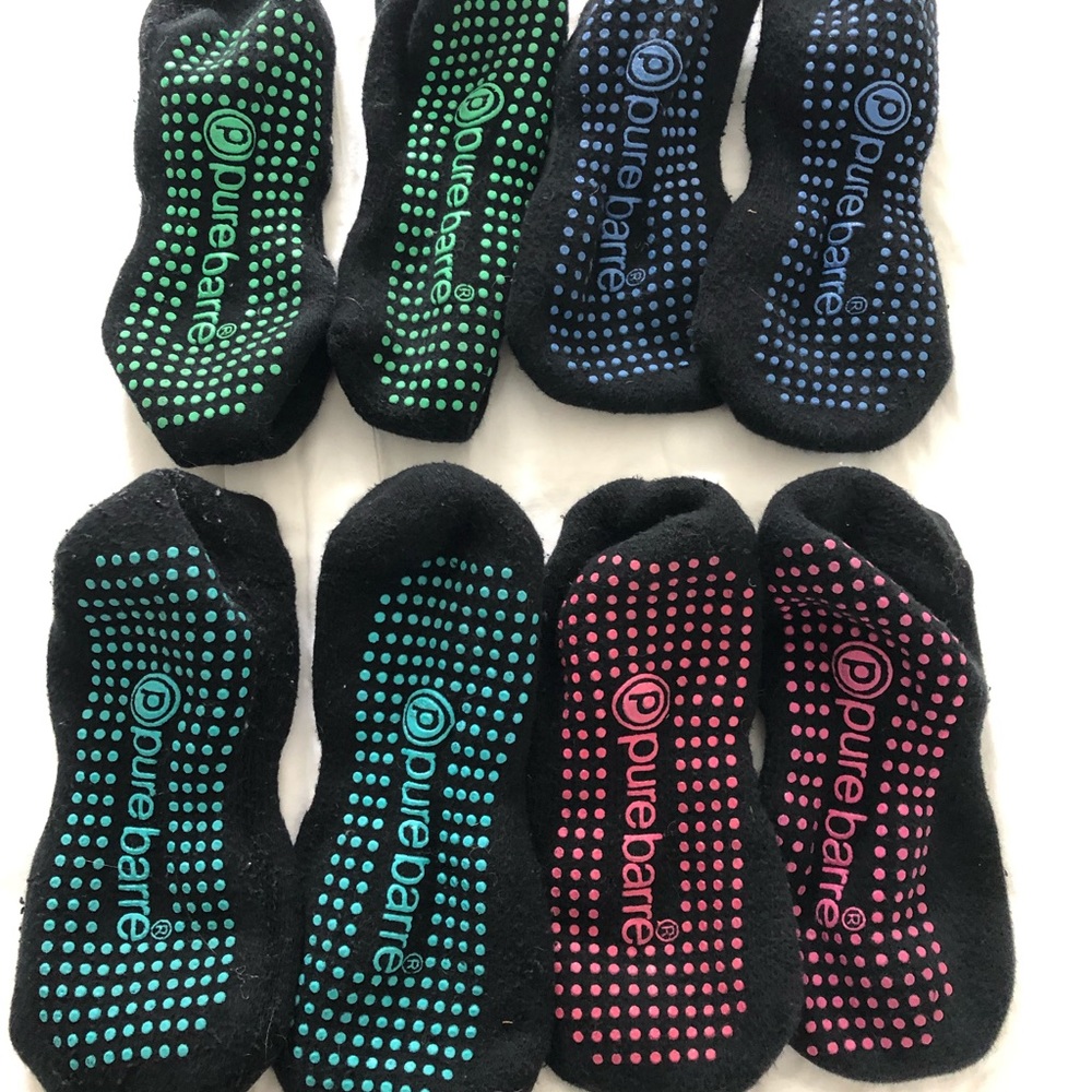 Pure Barre Sticky Socks set of 4